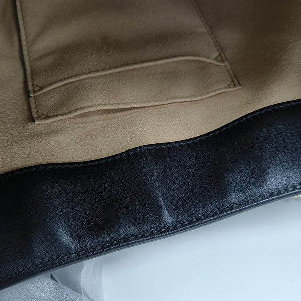 Padlock Medium Monogram Calfskin Black