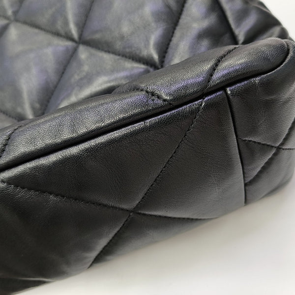 CHANEL 19 Large Quilted Lambskin Black