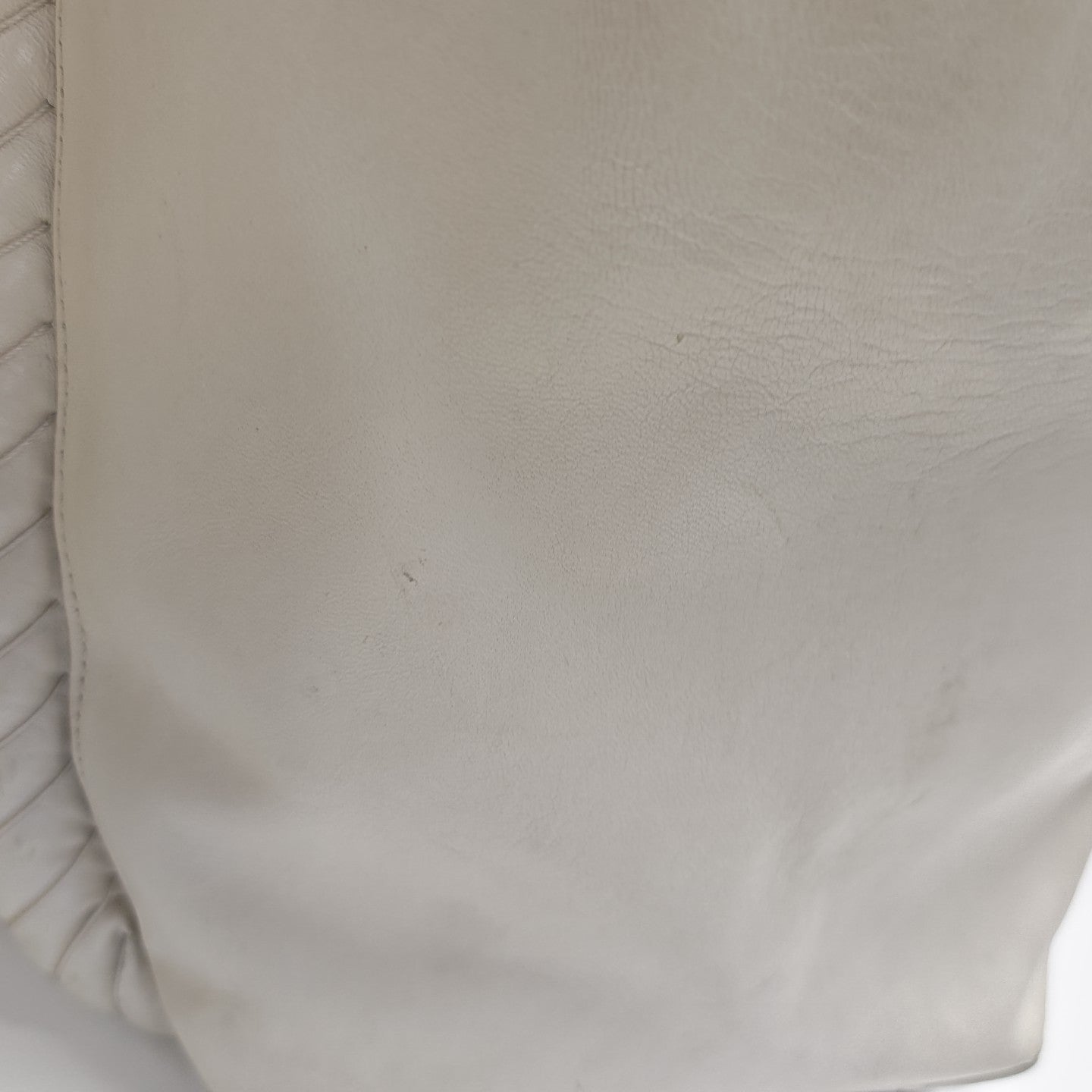 Calfskin Top Handle Bag White