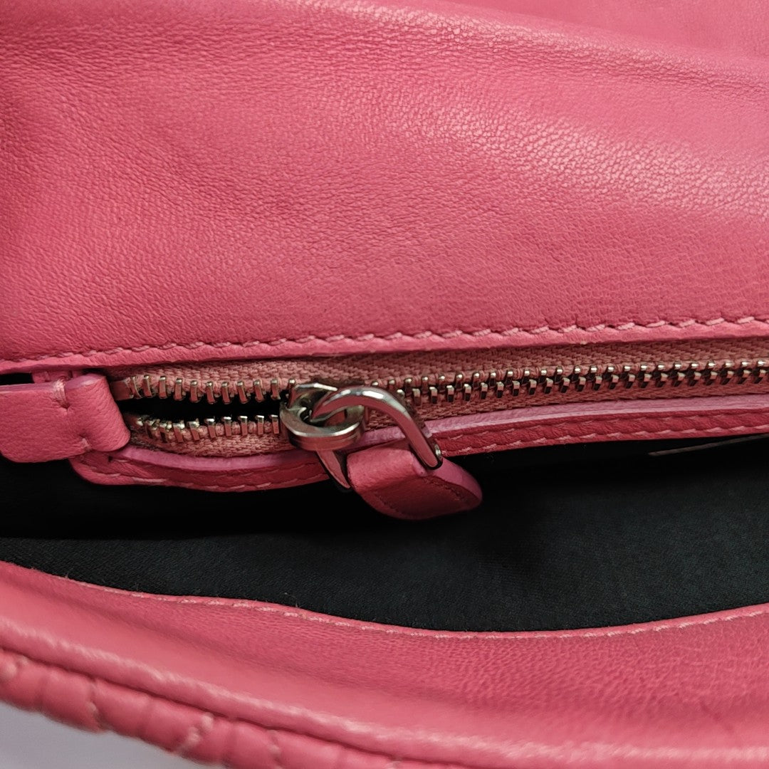 Crystal Quilted Lambskin Pink