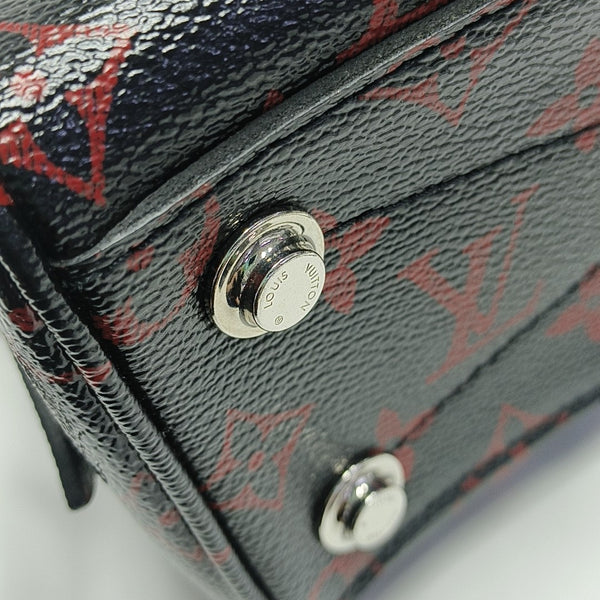 Monogram Coated Canvas Shoulder Bag Black