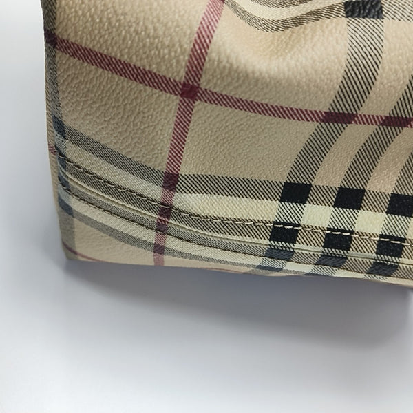 Coated Canvas Tote Bag Beige