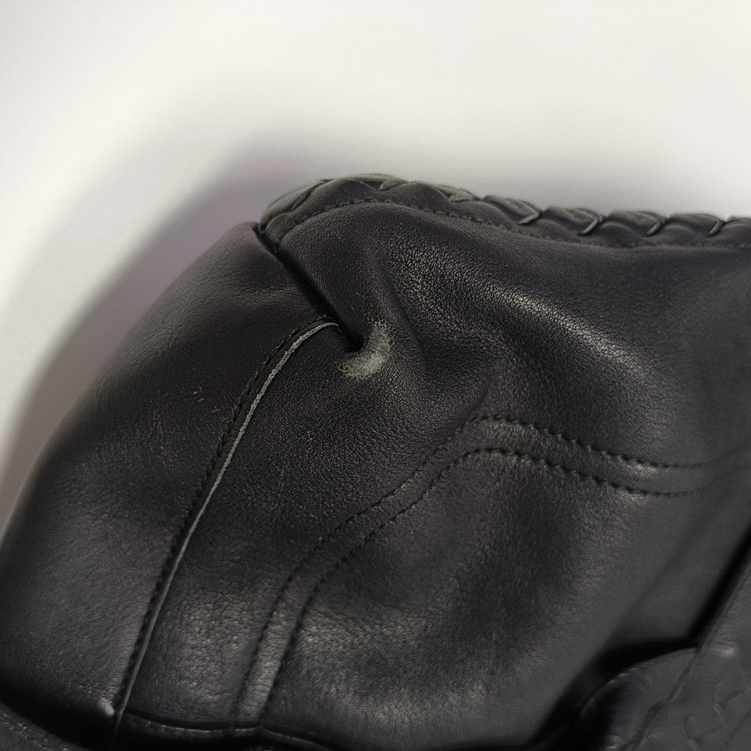 Calfskin Shoulder Bag Black