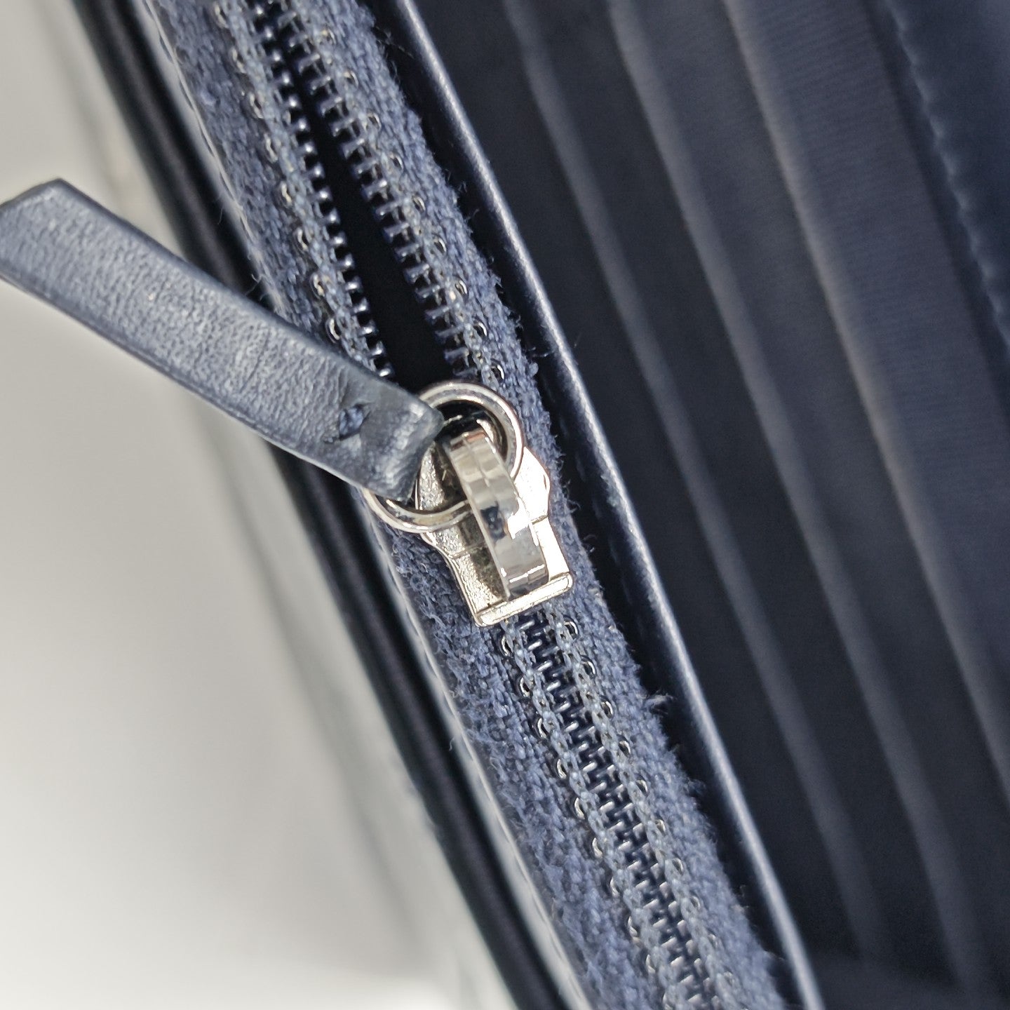 WOC Quilted Patent Leather Blue