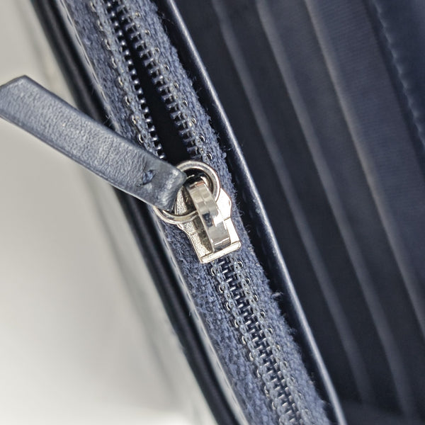 WOC Quilted Patent Leather Blue