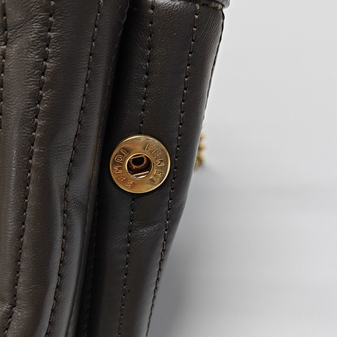 Dotcom Quilted Calfskin Brown