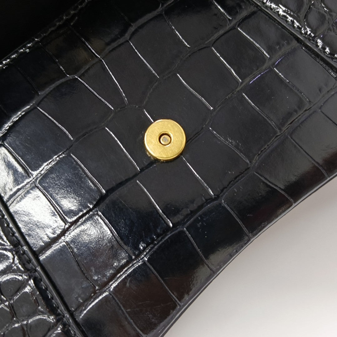 Hourglass S Calfskin Black