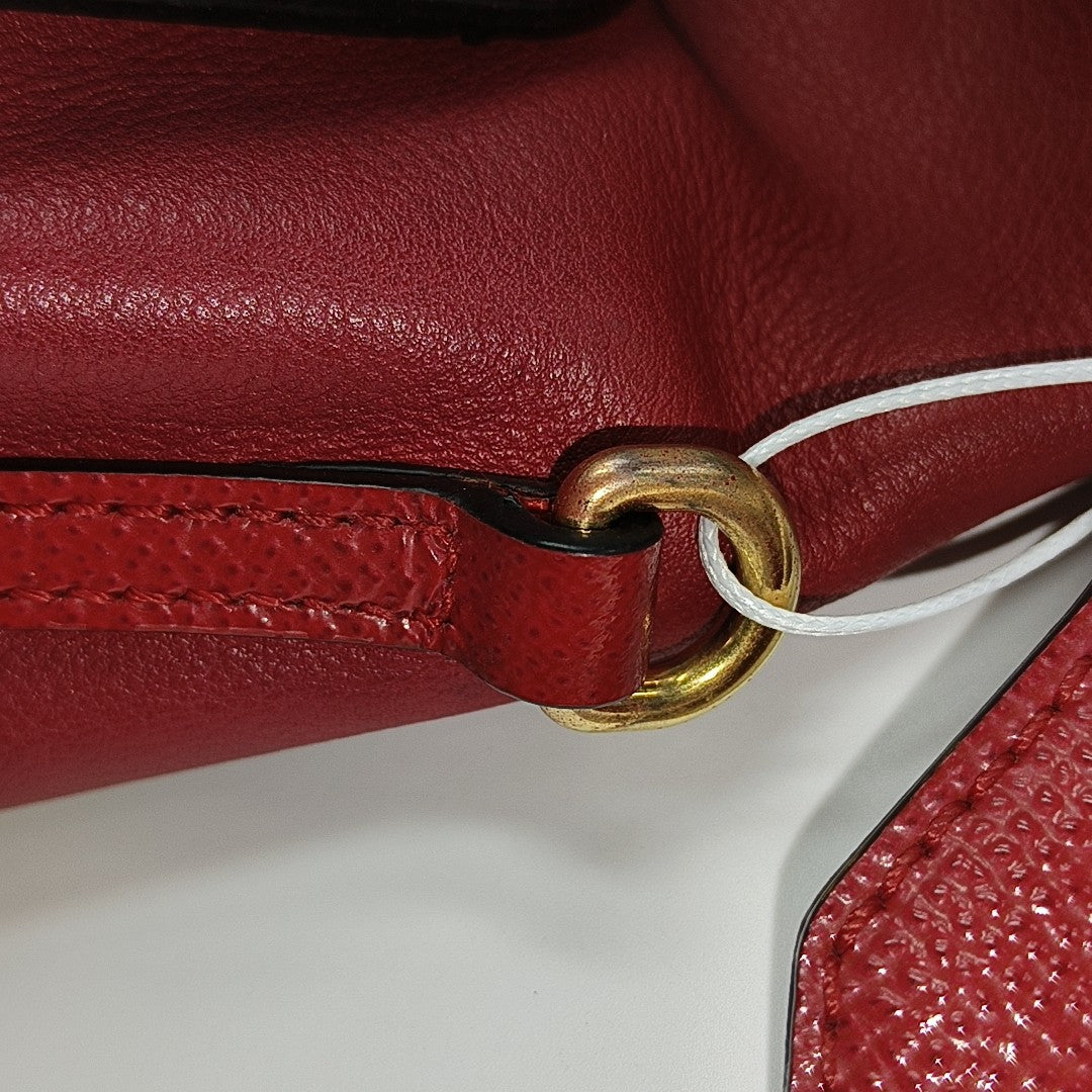 Calfskin Shoulder Bag Red