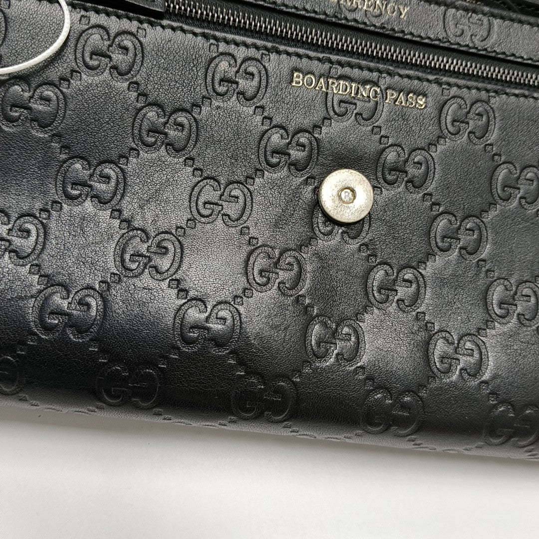Monogram Calfskin Clutch Black