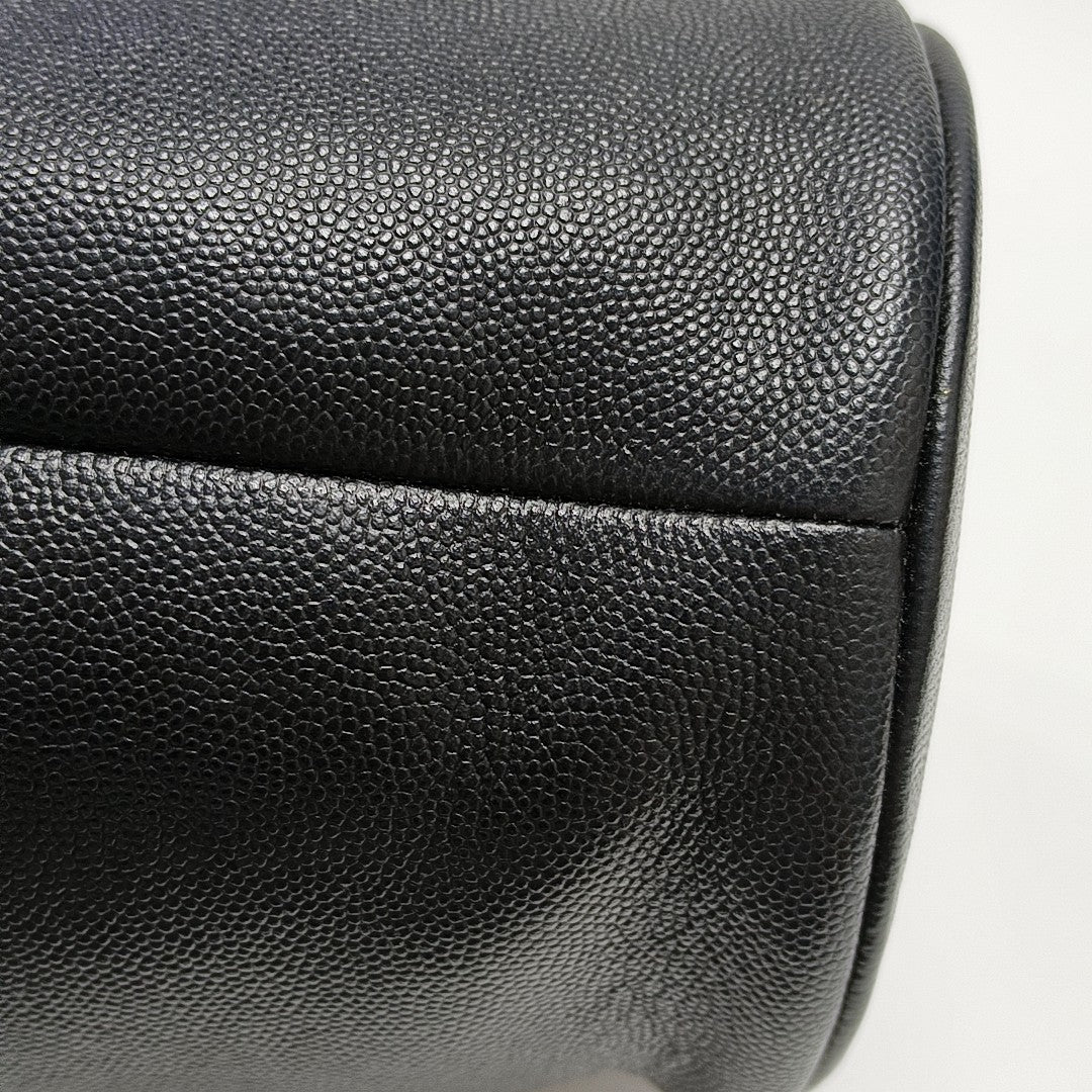 DEAUVILLE Small Grained Calfskin Black