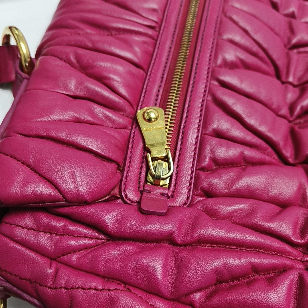 Quilted Lambskin Red
