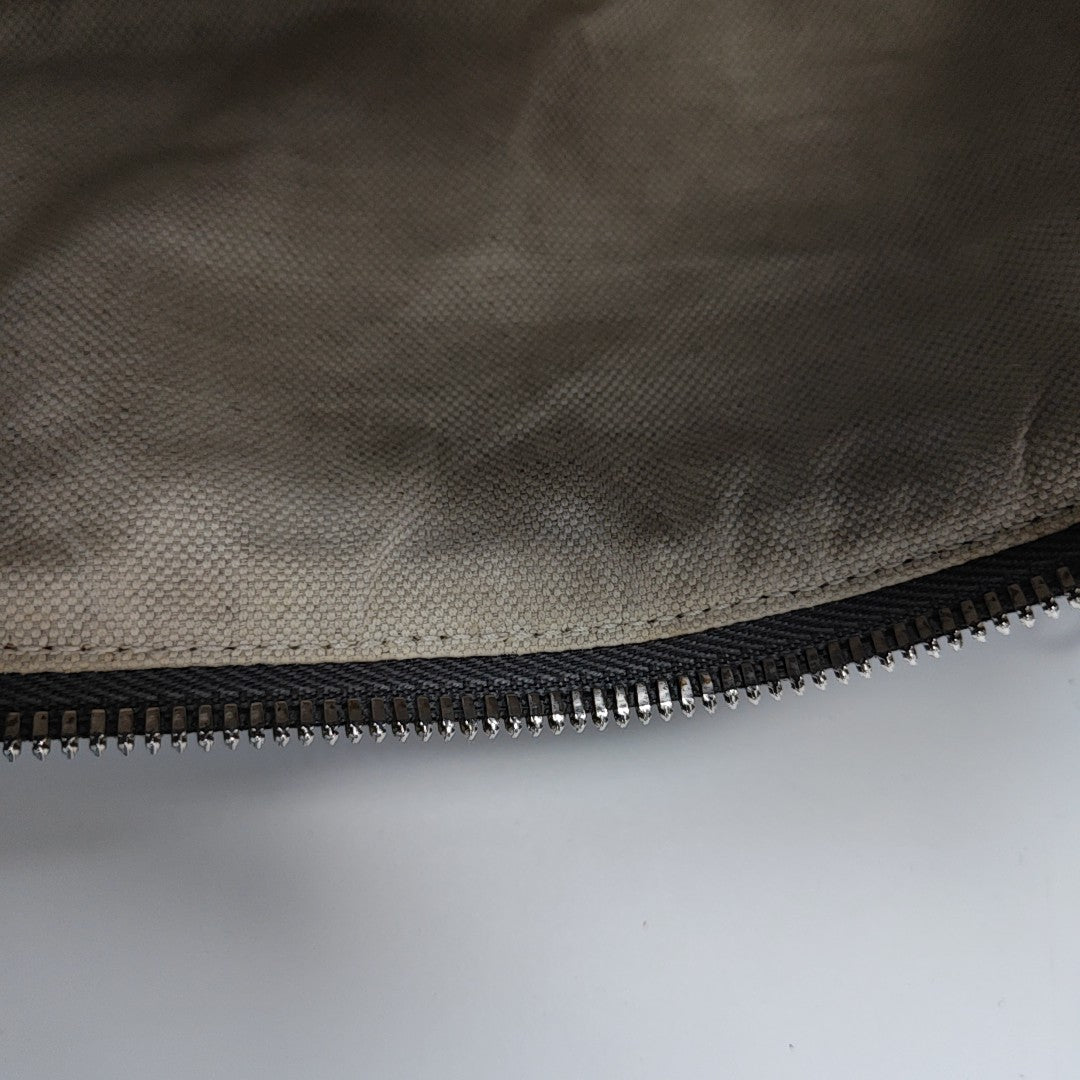 Ophidia Small Monogram Coated Canvas Gray
