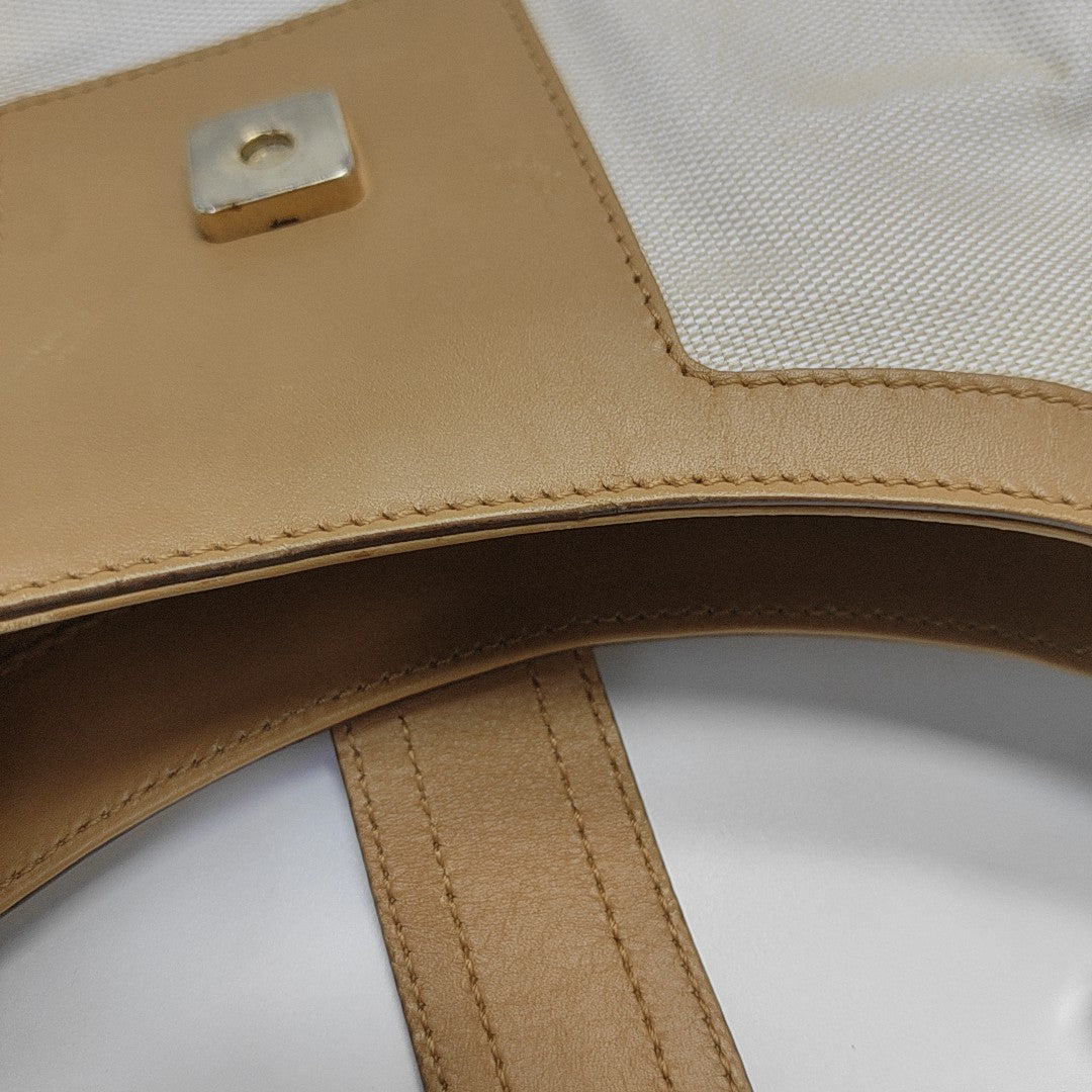 Canvas Shoulder Bag Beige