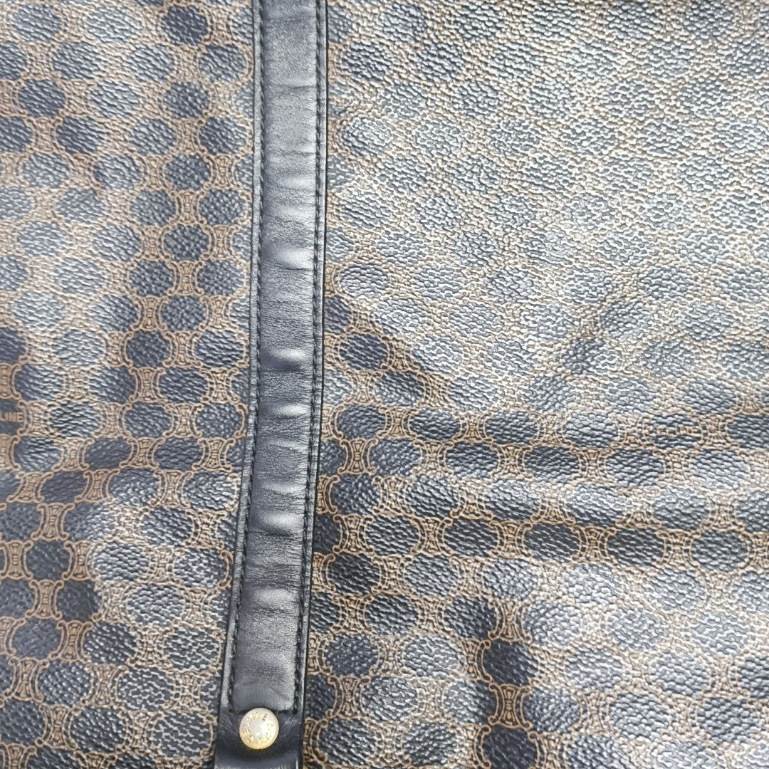 Coated Canvas Tote Bag Brown