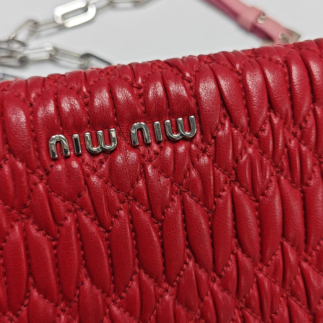 Quilted Lambskin Red