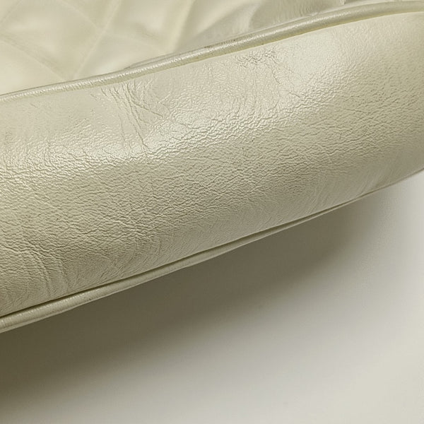 Quilted Calfskin Tote Bag White