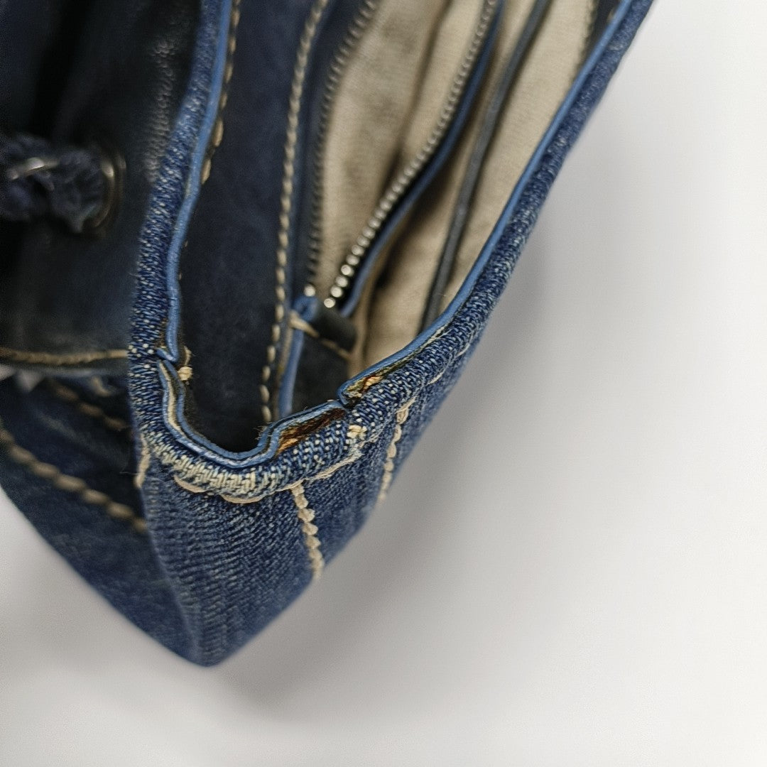 Denim Shoulder Bag Blue