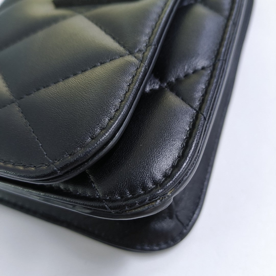 Quilted Calfskin Black