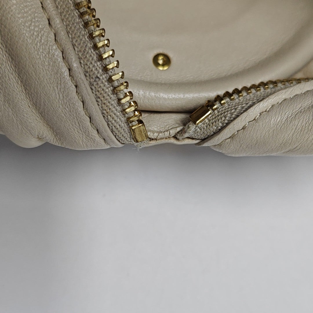 Nest Backet Calfskin White
