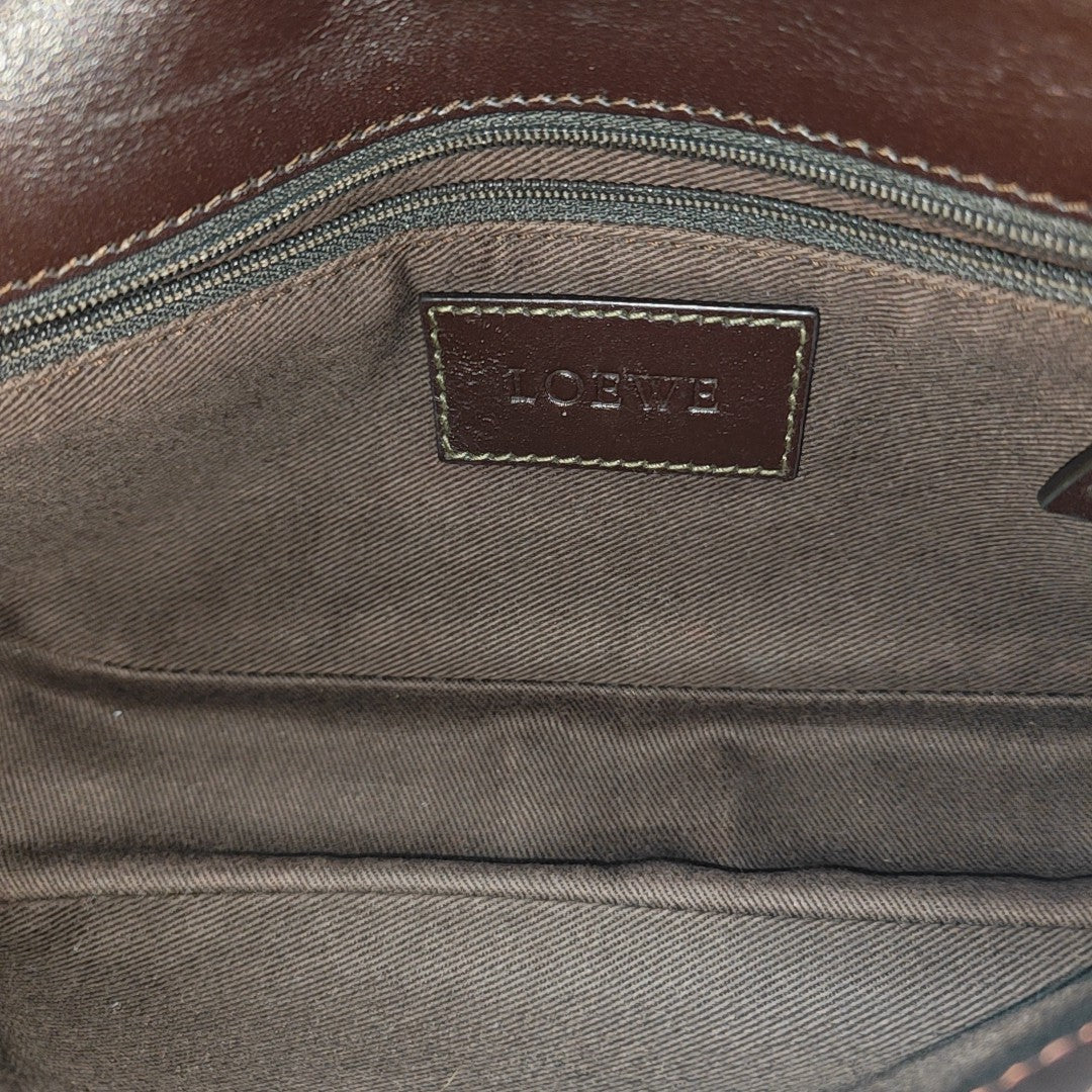Monogram Coated Canvas Shoulder Bag Black