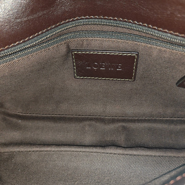 Monogram Coated Canvas Shoulder Bag Black