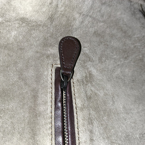 Calfskin Shoulder Bag Brown