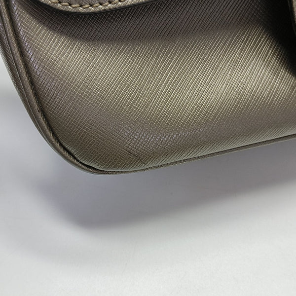 Calfskin Top Handle Bag Gray
