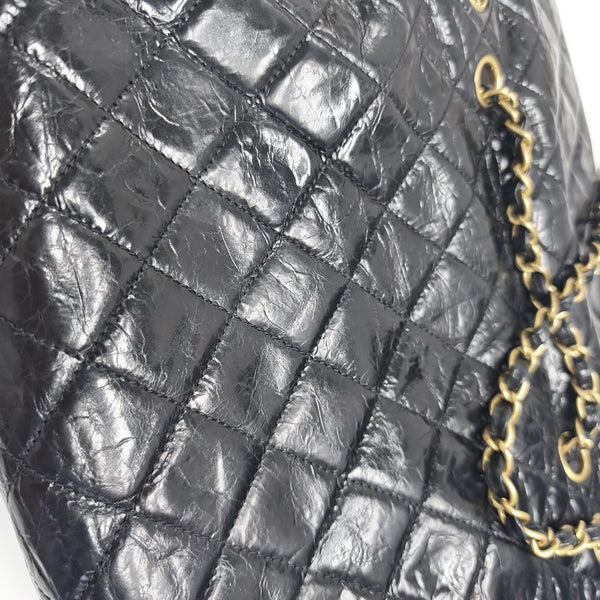 Quilted Calfskin Shoulder Bag Black