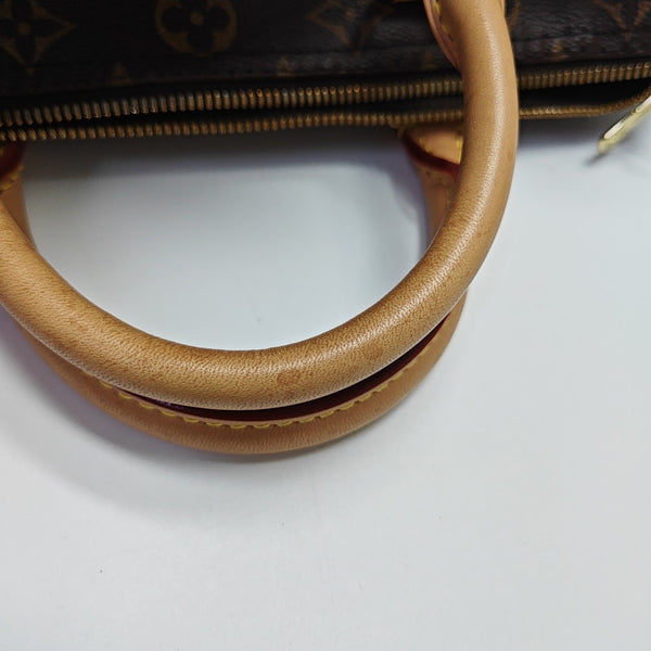 SPEEDY 30 Monogram Coated Canvas Brown
