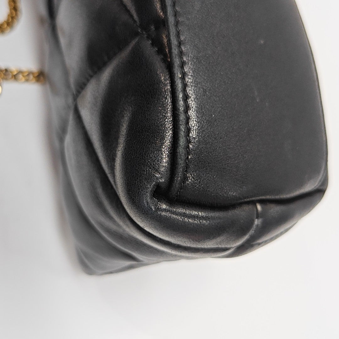 PUFFER Quilted Lambskin Black