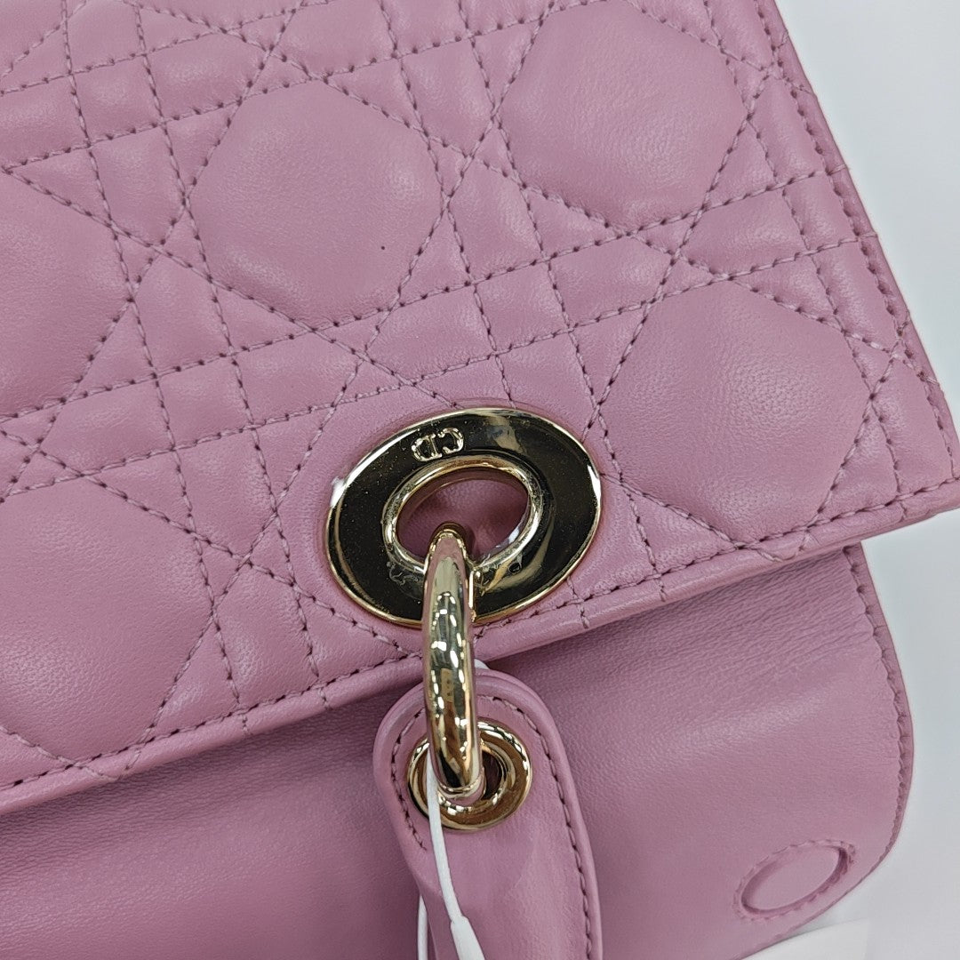 Lady D-Joy Small Cannage Lambskin Purple