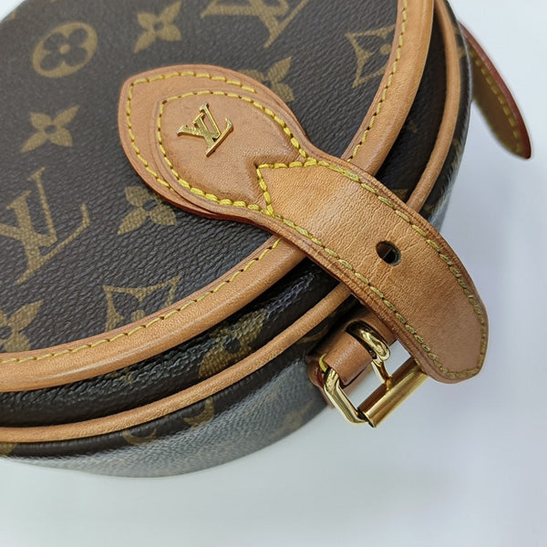 TAMBOURINE Monogram Coated Canvas Brown
