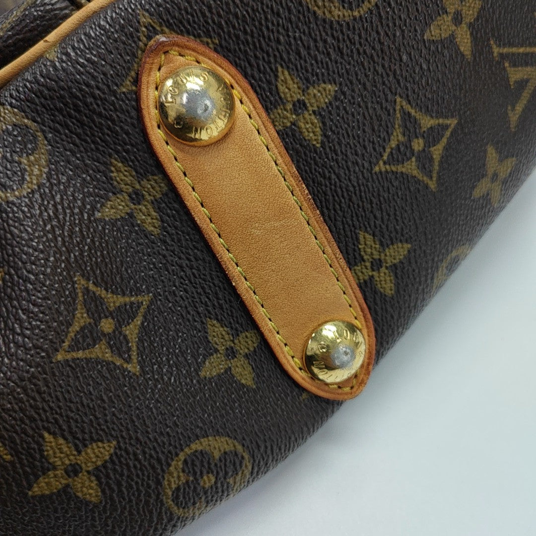 GALLIERA Monogram Coated Canvas Brown