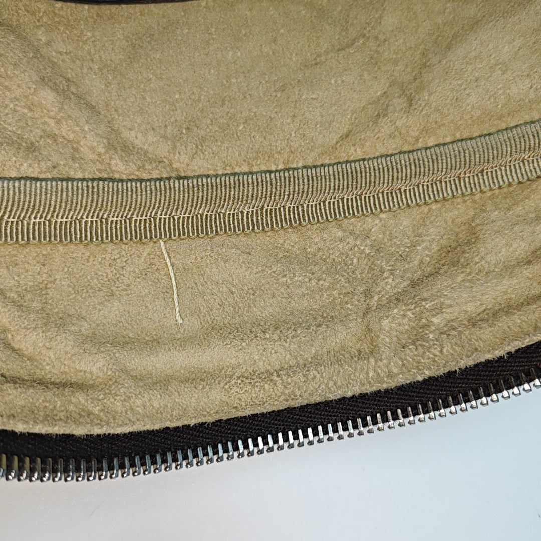 Calfskin Top Handle Bag Brown