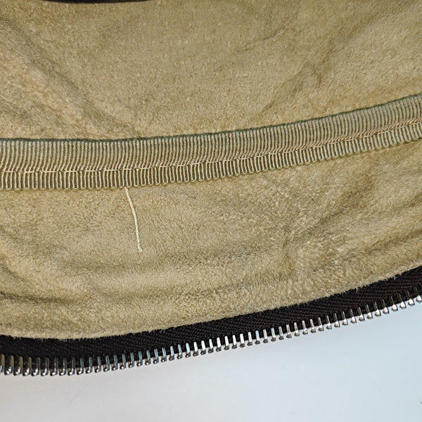 Calfskin Top Handle Bag Brown
