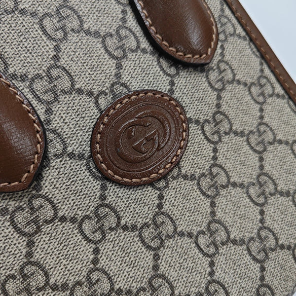 Retro Mini Monogram Coated Canvas Beige