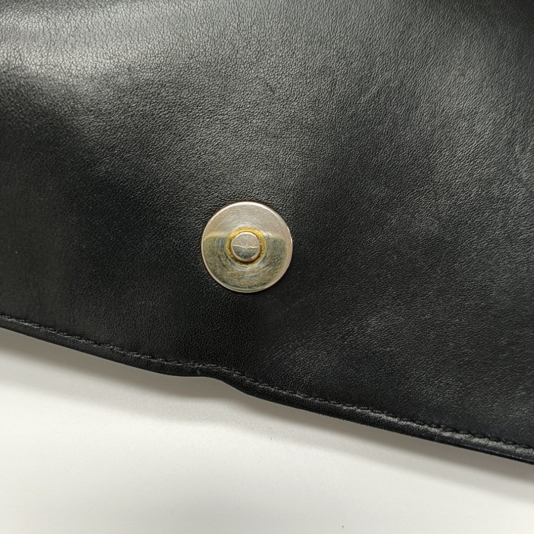 FILIGREE Small Quilted Grained Calfskin Black