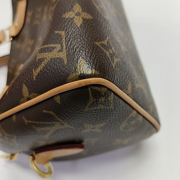 SPEEDY 20 Monogram Coated Canvas Brown