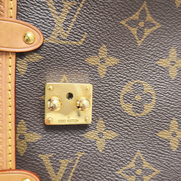 SIDE TRUNK MM Monogram Coated Canvas Brown
