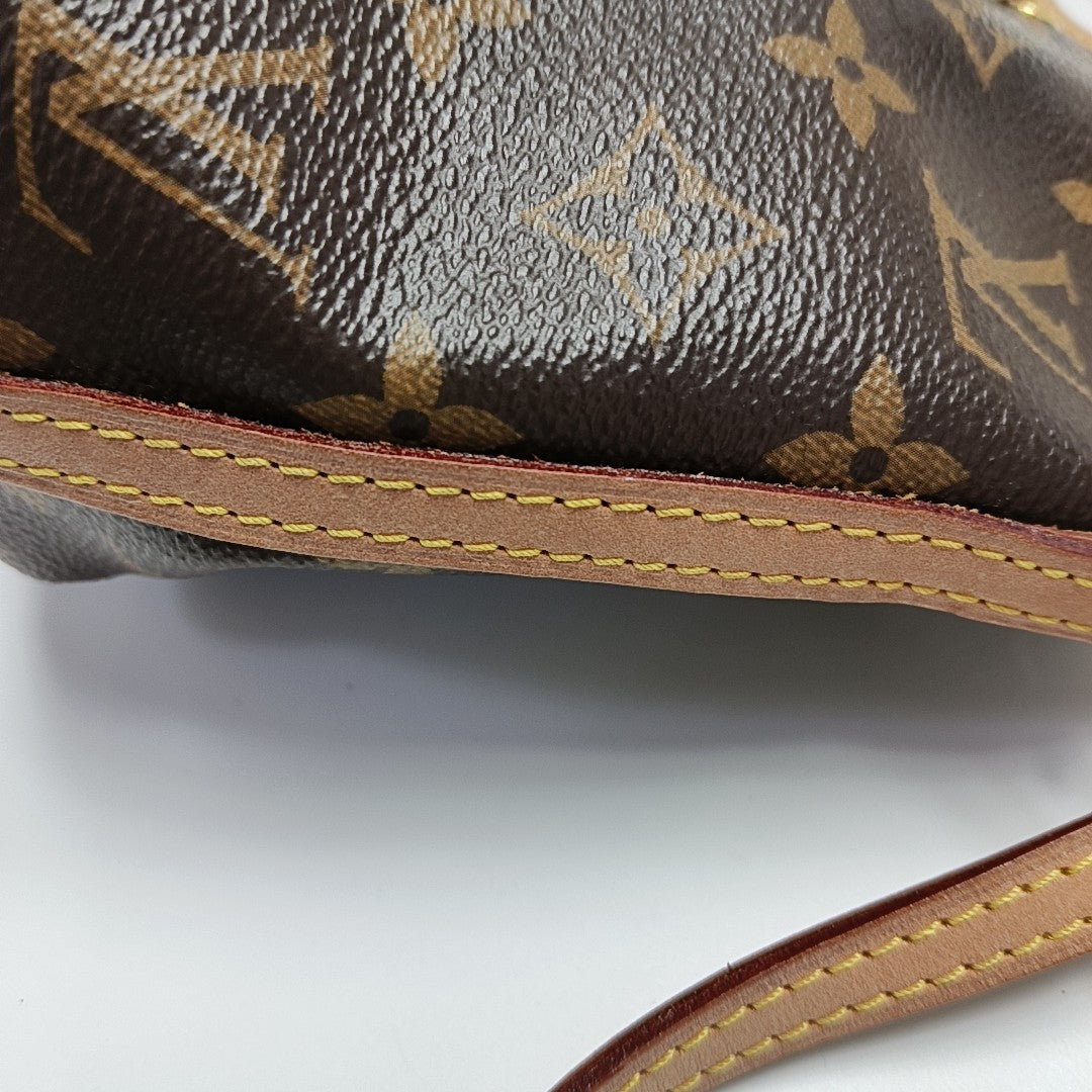NÉONOÉ Nano Monogram Coated Canvas Brown