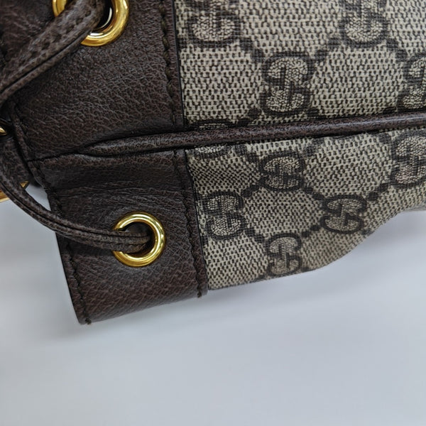 Ophidia Mini Monogram Coated Canvas Beige