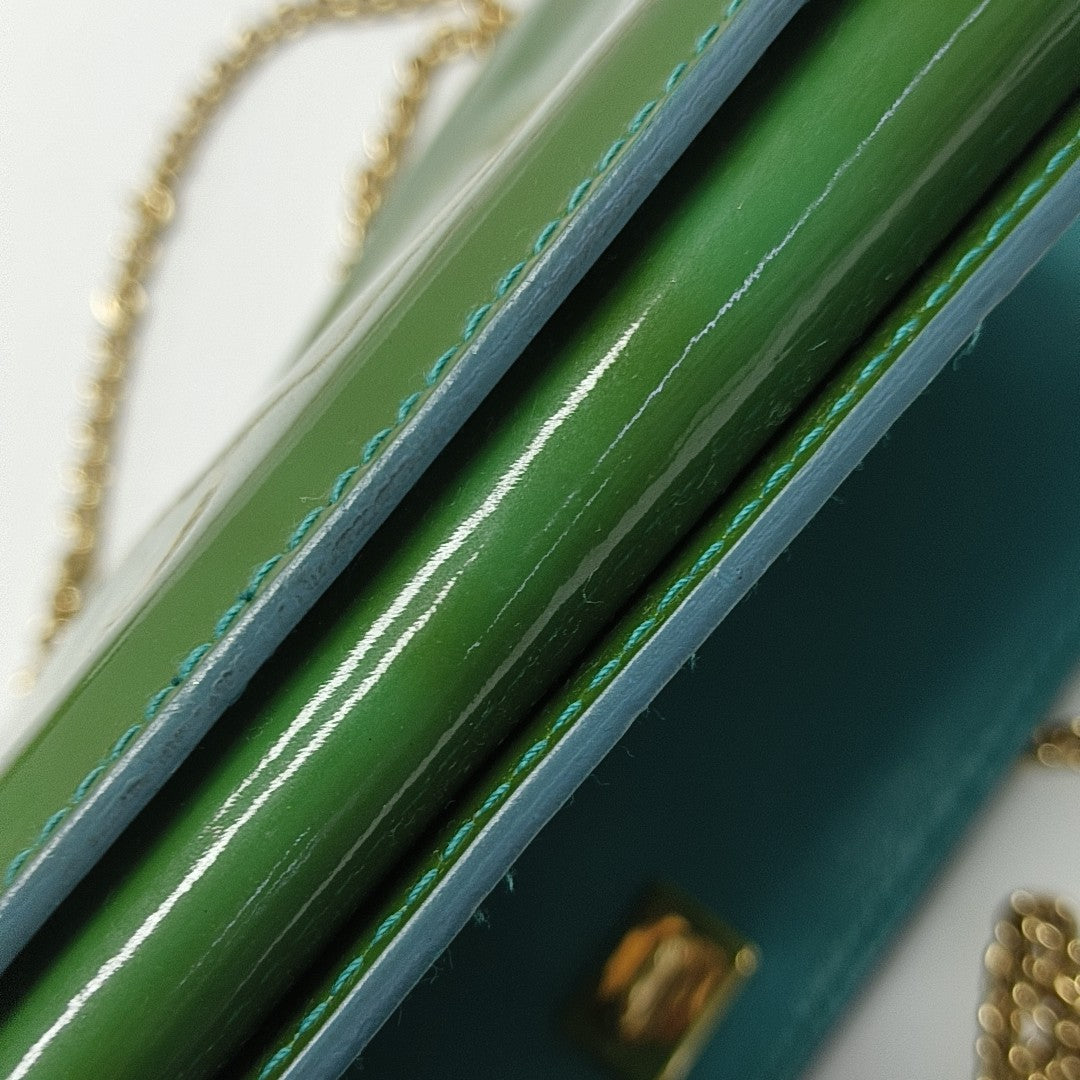Ginny Calfskin Green