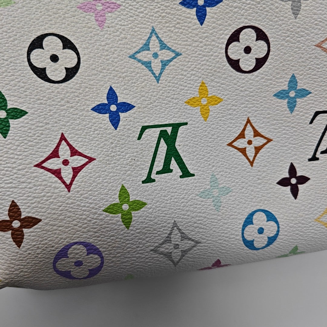 SPEEDY 30 Monogram Coated Canvas White