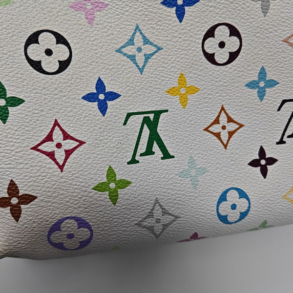 SPEEDY 30 Monogram Coated Canvas White