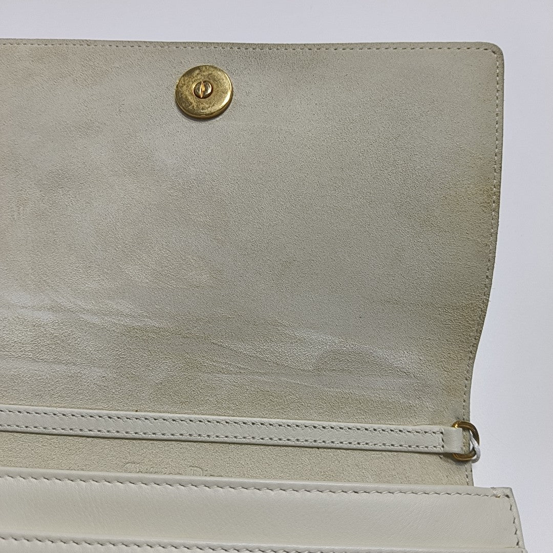 Diorama Cannage Lambskin White