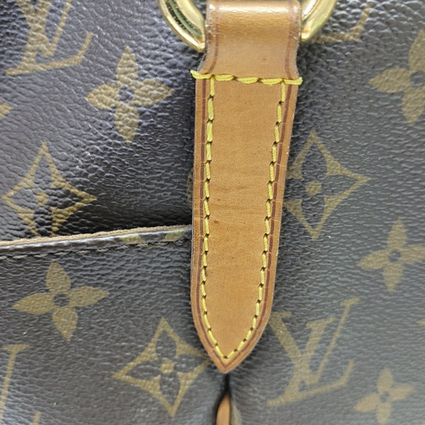 TOTALLY MM Monogram Coated Canvas Brown