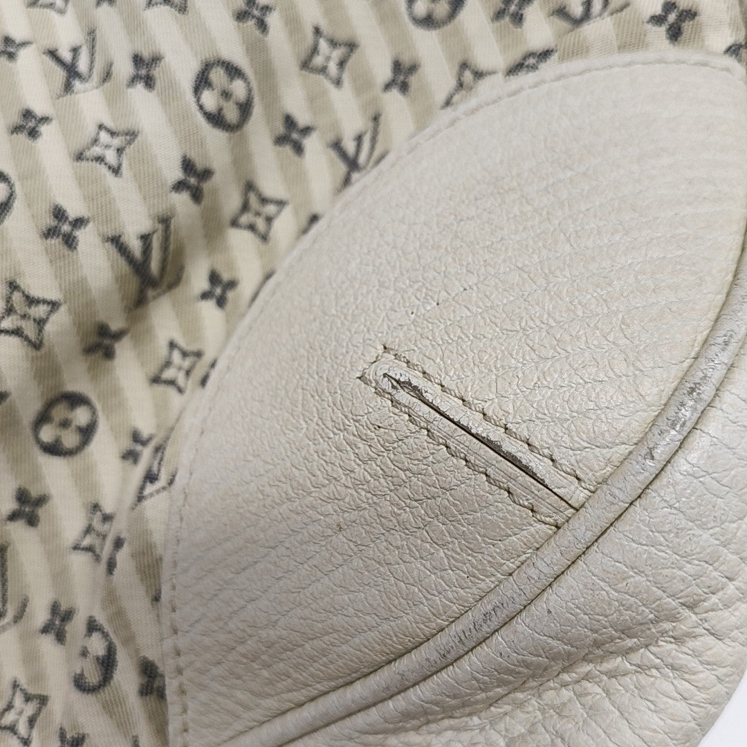 CROISETTE SAC MARINA Monogram Canvas White