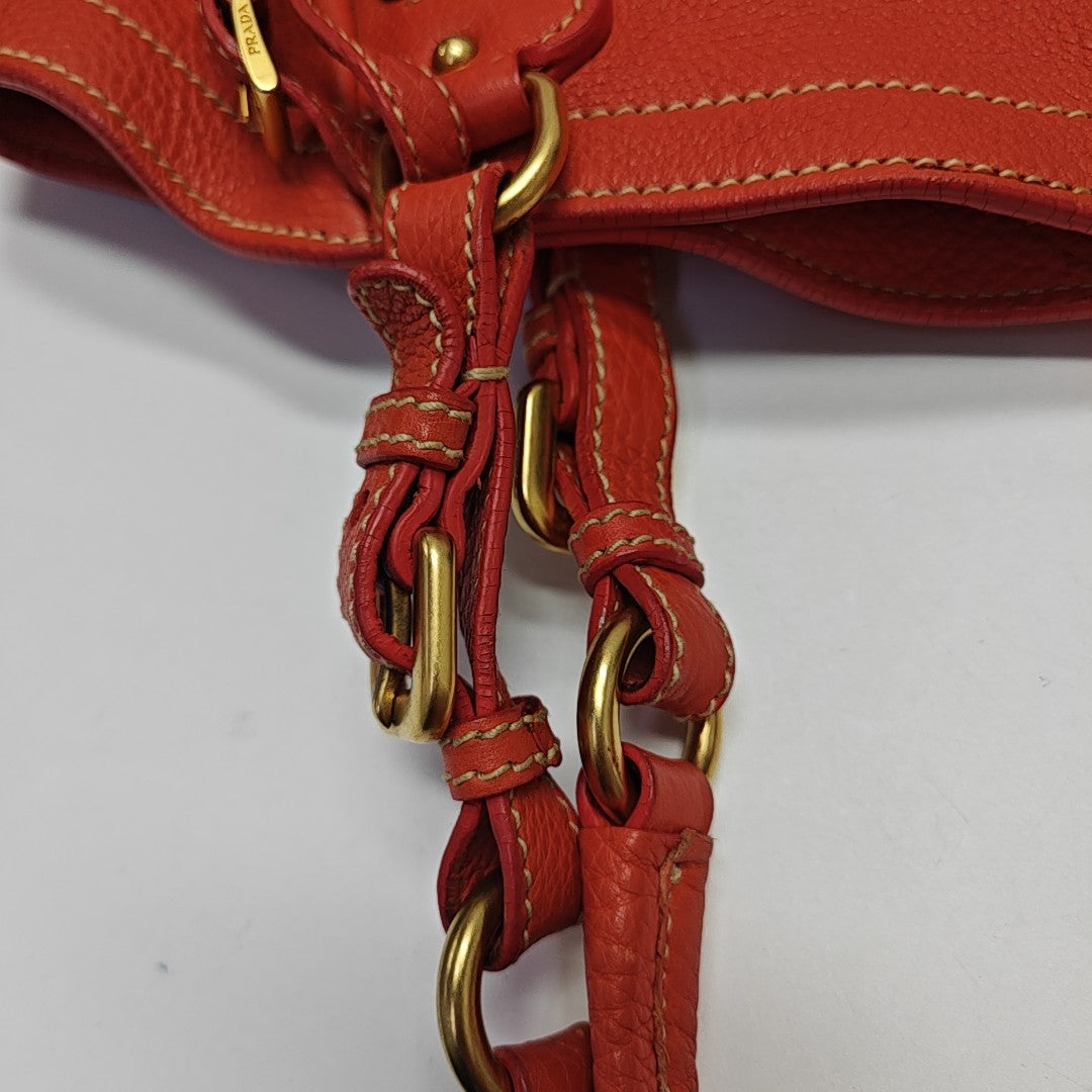 Calfskin Tote Bag Red