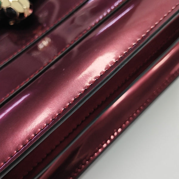SERPENTI FOREVER Patent Leather Red