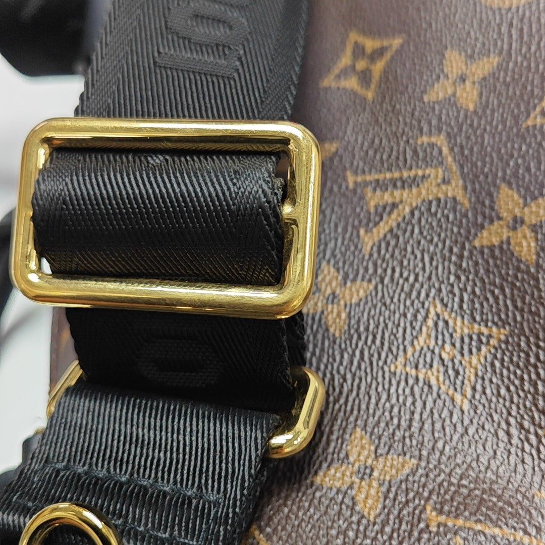 PETITE MALLE Monogram Coated Canvas Brown